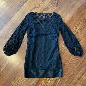 Laundry Black Polka Dot Dress - Size 6